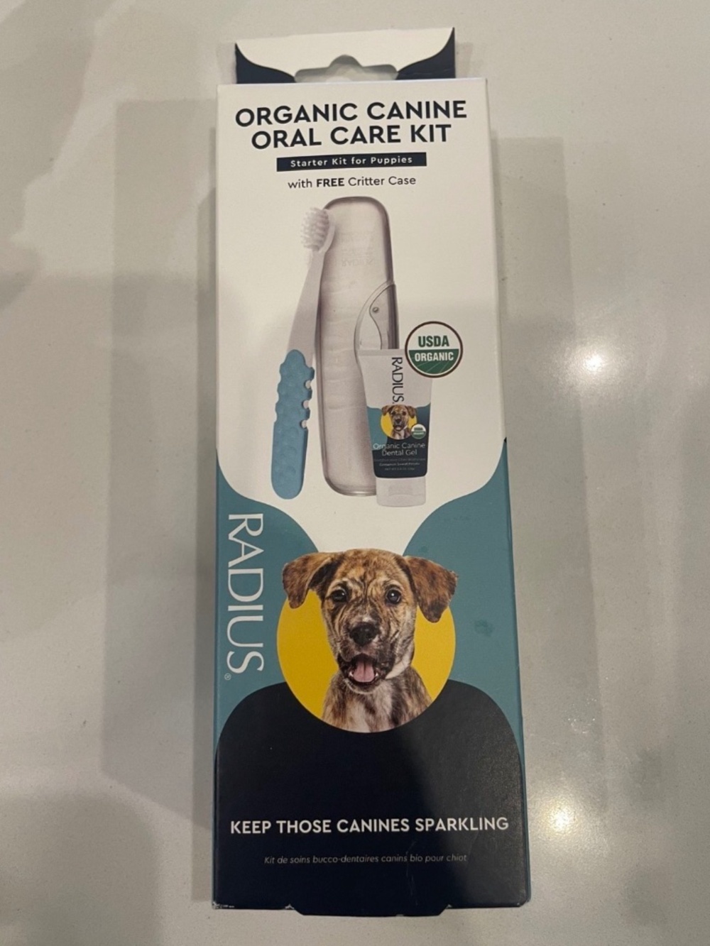 Radius Organic Canine Dental Care Kit For Puppies 0-18 M New